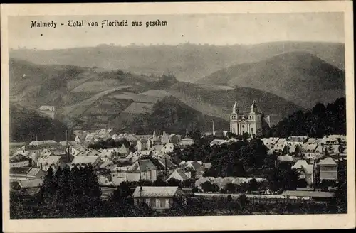 Ak Malmédy Wallonien Lüttich, Total von Floriheid aus gesehen