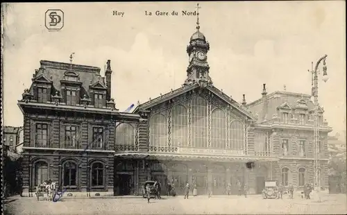 Ak Huy Wallonien Lüttich, Bahnhof