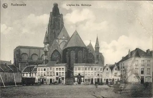 Ak Oudenaarde Oudenaarde Ostflandern, Kirche Ste. Walburge