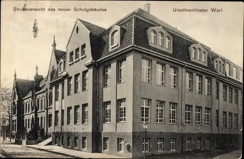 Ak Werl in Westfalen, Ursulinenkloster, neues Schulgebäude