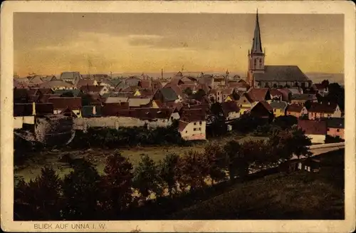 Ak Unna in Westfalen, Gesamtansicht