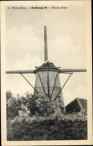 Ak Saint-Nicolas Waas Ostflandern, Moulin Blanc