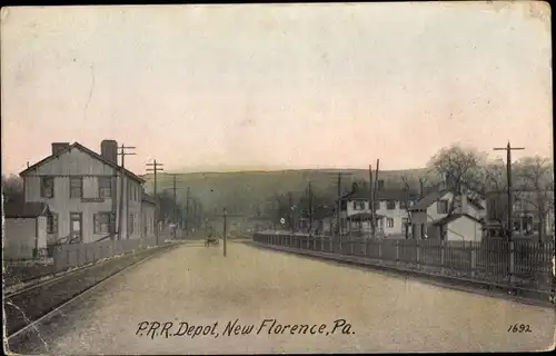 Ak New Florence Pennsylvania USA, PRR Depot