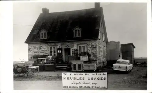 Foto Ak Saint Luc Kanton Wallis, Gebrauchte Möbel, Verkauf, Wohnhaus