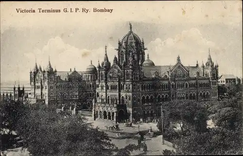 Ak Mumbai Bombay Indien, Victoria Terminus