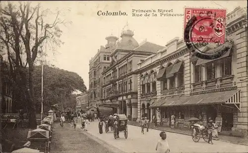 Ak Colombo Ceylon Sri Lanka, Princes' Street