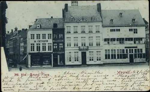 Ak Hasselt Flandern-Limburg, Hauptplatz