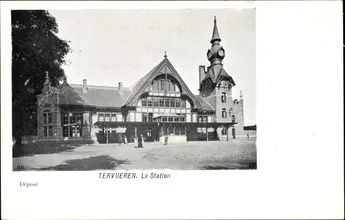 Ak Tervuren Tervueren Flämisch-Brabant Flandern, La Station