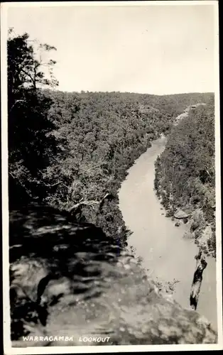 Ak South Wales Australien, Warragamba, Landschaftsblick