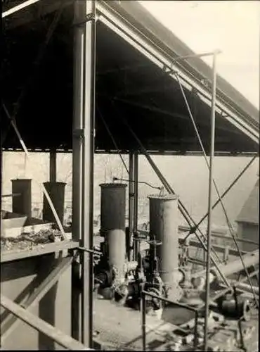 3 alte Fotos Gaswerkbau der Firma Didier, diverse Ansichten