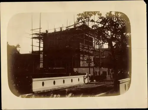 Foto Altenburg in Thüringen, Gaswerk im Bau, Baustelle, Firma Didier