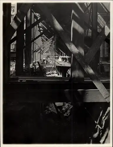 Foto Hamburg Mitte Grasbrook, Gaswerk im Bau, Baustelle, Firma Didier 1928