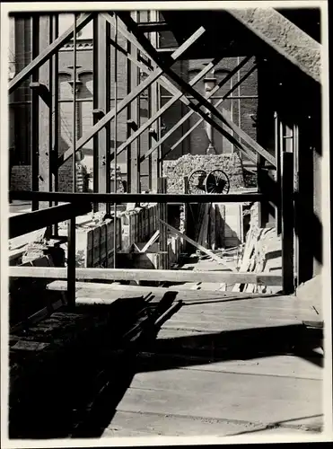 Foto Hamburg Mitte Grasbrook, Gaswerk im Bau, Baustelle, Firma Didier 1928