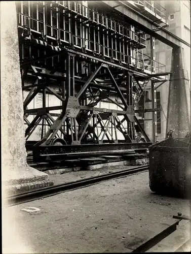 Foto Hamburg Mitte Grasbrook, Gaswerk im Bau, Baustelle, Firma Didier 1928
