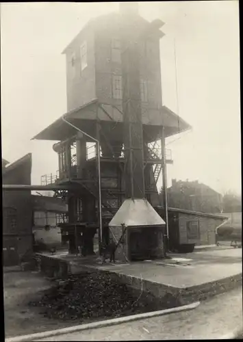 Foto Iława Deutsch Eylau Westpreußen, Gaswerk im Bau, Baustelle, Firma Didier, 1926