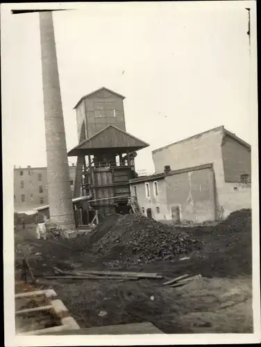 Foto Iława Deutsch Eylau Westpreußen, Gaswerk im Bau, Baustelle, Firma Didier, 1926