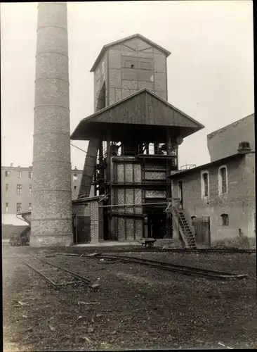Foto Iława Deutsch Eylau Westpreußen, Gaswerk im Bau, Baustelle, Firma Didier, 1926