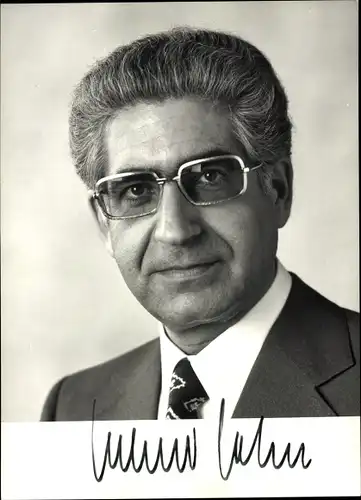 Ak Gerhard Jahn, Politiker, Portrait, Autogramm