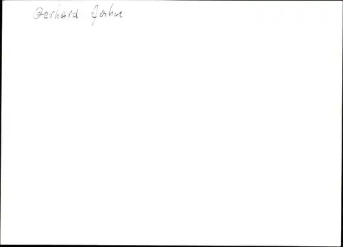 Ak Gerhard Jahn, Politiker, Portrait, Autogramm