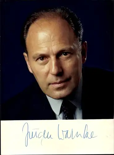 Ak Jürgen Warnke, Politiker, Portrait, Autogramm