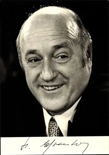 Ak Herbert Ehrenberg, Politiker, Portrait, Autogramm