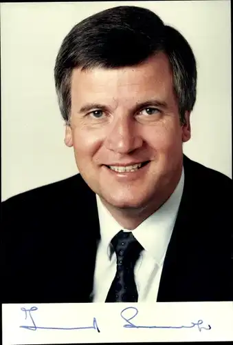 Ak Horst Seehofer, Politiker, Portrait, Autogramm