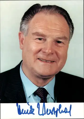 Ak Heinz Westphal, Politiker, Portrait, Autogramm