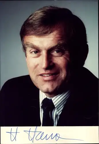 Ak Helmut Haussmann, Politiker, Portrait, Autogramm