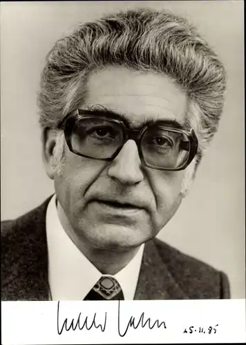 Ak Gerhard Jahn, Politiker, Portrait, Autogramm