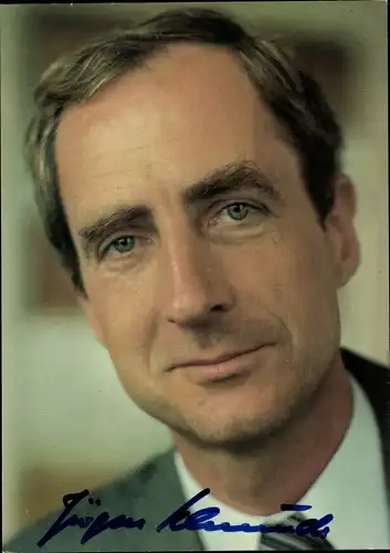Ak Jürgen Schmude, Politiker, Portrait, Autogramm