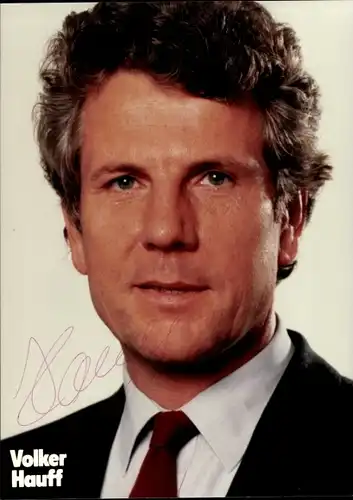 Ak Volker Hauff, Politiker, Portrait, Autogramm