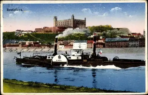 Ak Pressburg Bratislava Slowakei, Salondampfer Orel