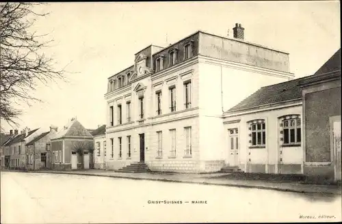 Ak Grisy Suisnes Seine et Marne, Mairie