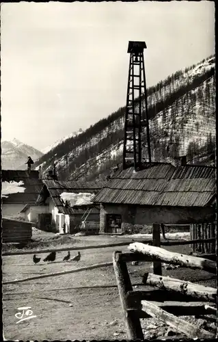 Ak Hautes Alpes, Brunissard au pied du Col Izoard, La campanille ou cloche du commandeur