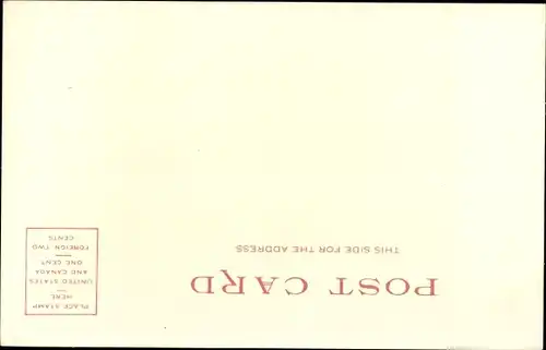 Ak USA, Landschaftsmotiv, Esel