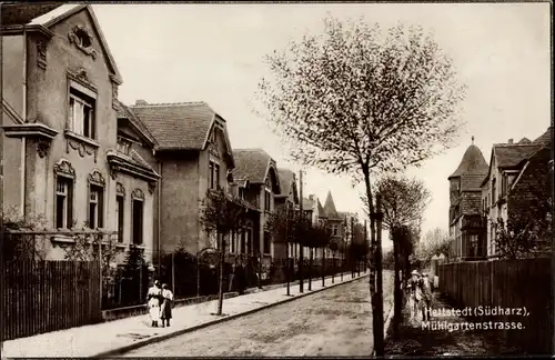 Ak Hettstedt im Südharz, Mühlgartenstraße