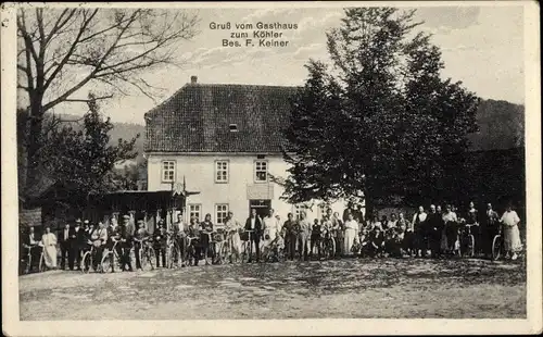 Ak Schwarza im Thüringer Wald, Gasthaus zum Köhler, F. Keiner