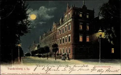 Mondschein Litho Frankenberg in Sachsen, Humboldtstraße