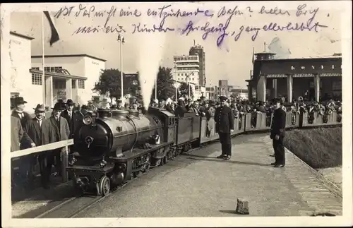 Ak Düsseldorf, Große Ausstellung 1926, Liliputbahn, Gesolei