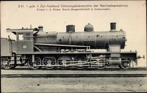 Ak Deutsche Eisenbahn, Güterzugslokomotive, Reichseisenbahn, Dampflok