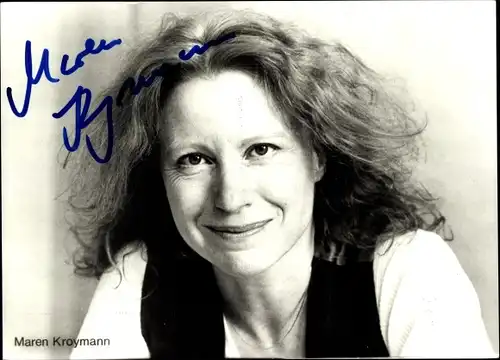 Ak Schauspielerin Maren Kroymann, Portrait, Autogramm