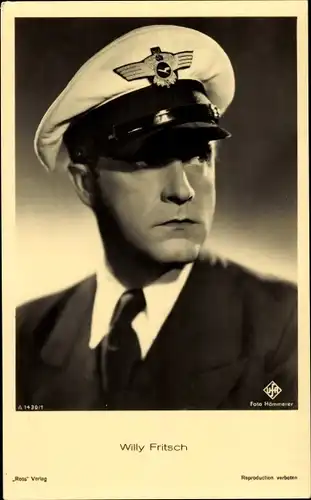 Ak Schauspieler Willy Fritsch, Portrait, Uniform