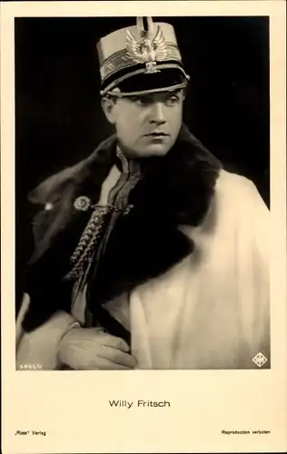 Ak Schauspieler Willy Fritsch, Portrait, Uniform