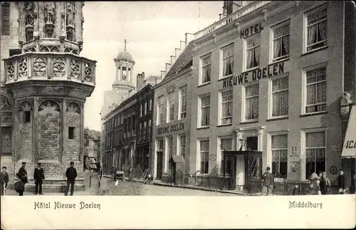 Ak Middelburg Zeeland Niederlande, Hotel de Nieuwe Doelen