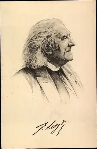 Ak Komponist Franz Liszt, Portrait