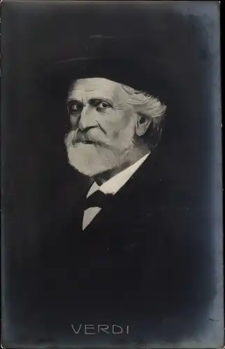 Ak Komponist Giuseppe Verdi, Portrait