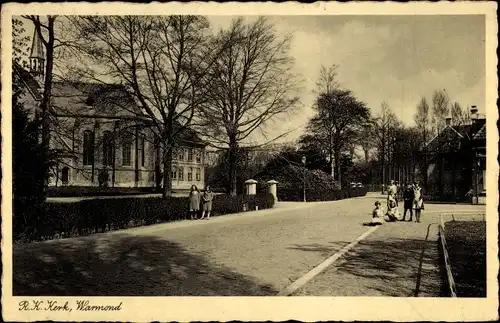 Ak Warmond Südholland, R. K. Kirche, Straße