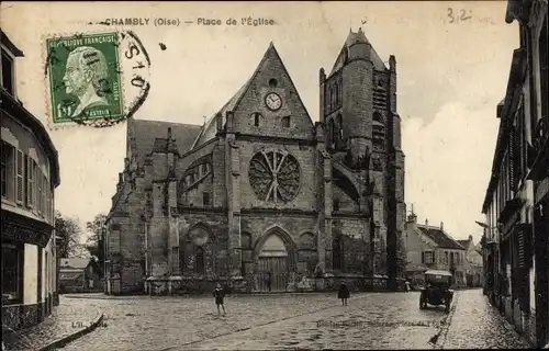 Ak Chambly Oise, Place de l'Eglise