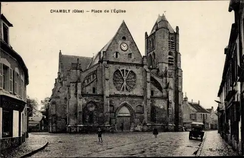 Ak Chambly Oise, Place de l'Eglise