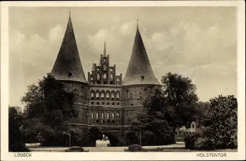 Ak Hansestadt Lübeck, Holstentor